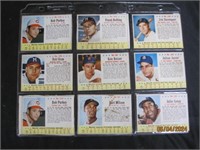 Set Of Post Cereal Baseball Cards