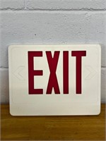 Vintage plastic exit sign