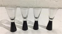 Mid Century Signed Cordial Glasses K15A
