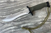 12" Survivor Bowie w/Satin Finish Blade, OD Green