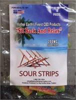 Sit back and relax 200mg sour strips (10pc)