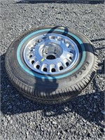 Aluminum wheel and tire