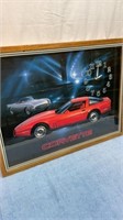 Corvette picture clock