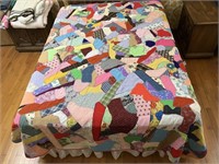 Handmade Quilt #7 Multi-Color/Design Crazy Pattern