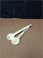 Handmade spoon and fork by Leroy Smith