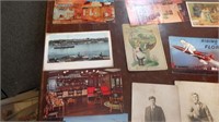 Group of old post cards and greeting cards