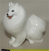 Vtg Lomonosov USSR Porcelain Samoyed Dog Fig