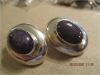 Mexico Sterling Lepidoute Earrings-23.7 g