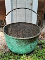 Huge copper cauldron
