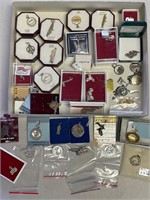 Large lot of sterling silver charms