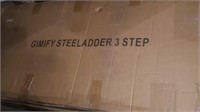 Gimify 3 step steel ladder