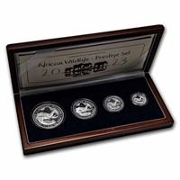 2023 4-coin Ag African Elephant Prestige Proof Set