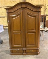 Late 20th Century Large Cherry Entertainment Armoi