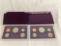 Two 1984 United States Coin Proof Sets