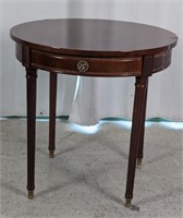 Lovely Vintage Round Console Table w/Drawer