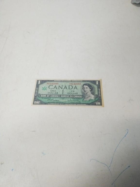 1967 CANADA CENTENNIAL ONE DOLLAR BILL