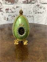 Embellished Faberge Style Hand Painted Egg