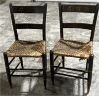 (2) early chairs