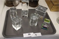 6PC COLLECTION OF LAZER ETCHED ITEMS