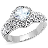 Glittering 1.61ct White Sapphire Ring