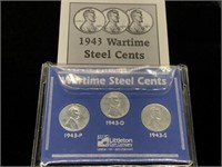 Wartime Steel Cents - Cardboard Holder Encased in