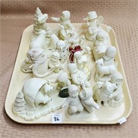 Lot of Assorted Snowbaby Figurines