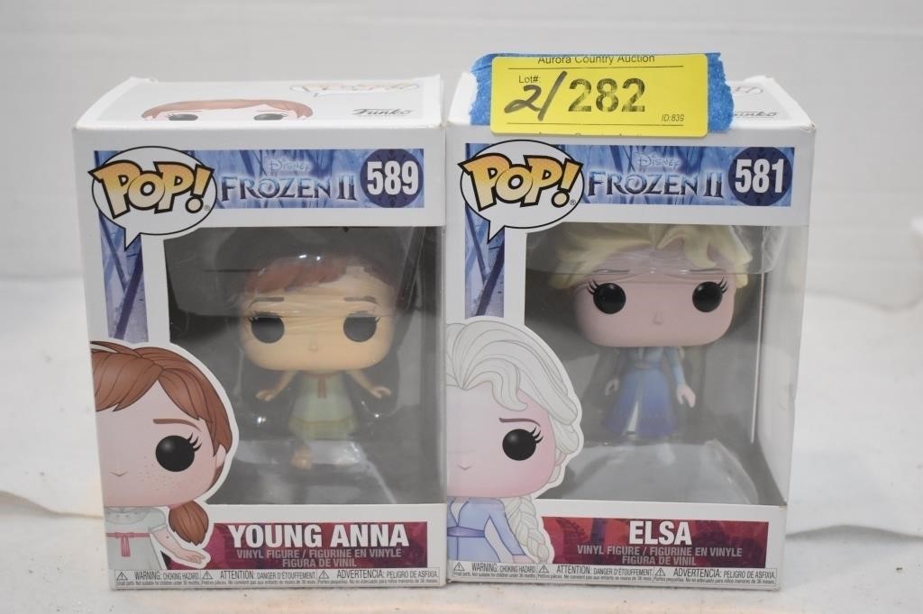 Elsa & Young Anna Funko Pop Figurines