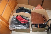 (3) Boxes of Handbags and Purses