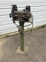 Grinder on Pedestal Stand