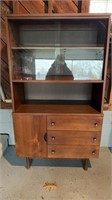 3 peice MCM table hutch and cabinet only