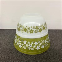 2 Bowls - VTG Pyrex Crazy Daisy