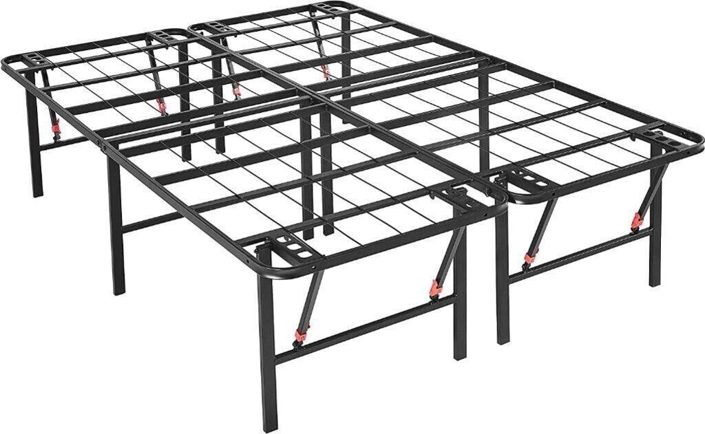 Foldable 18" FULL Metal Platform Bed Frame