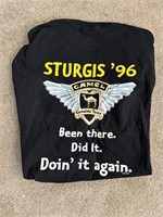 Sturgis 1996 camel cigarette T-shirt size XL