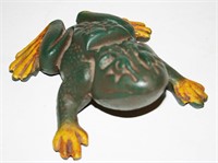 Cast Iron Frog Door Stop, 7" L