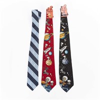 3 Ties of Snoopy - Striped & Space Themed