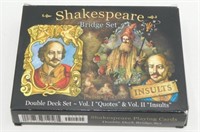 New Sealed Shakespeare Bridge Set Playing Cards