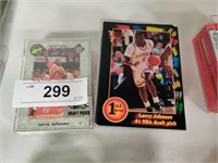 2 Partial sets 1992 NBA draft pick cards