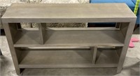 (L) Console Table With Shelving. 49” x 30” x