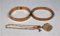 3pc. Victorian Gold Filled Jewelry