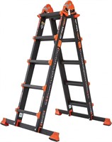 LANBITOU 17 Ft A Frame 5 Step Multi Ladder