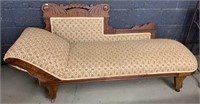 ANTIQUE CARVED CHAISE LOUNGE 70x26x31