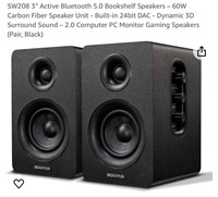 SW208 3" Active Bluetooth 5.0 Bookshelf Speakers
