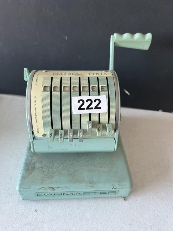 Vintage PayMaster Check Cutter U234