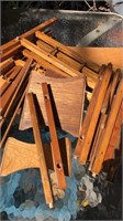 Wooden Doll Bed Parts, Contents Not Verified