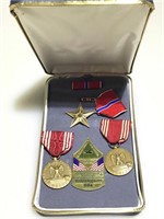 Military Medals - Star Has Name Engraved on back