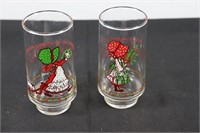 Two Holly Hobby Glasses
