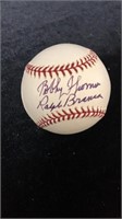 Bobby Thompson & Ralph Branca Signed Baseball
