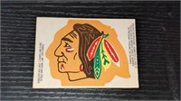 1973 74 OPC Hockey Logo Card Chicago