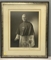 Framed & Signed Cardinal Sheehan Photo