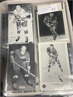 (25+) Vintage Hockey Player Autographed Pics,